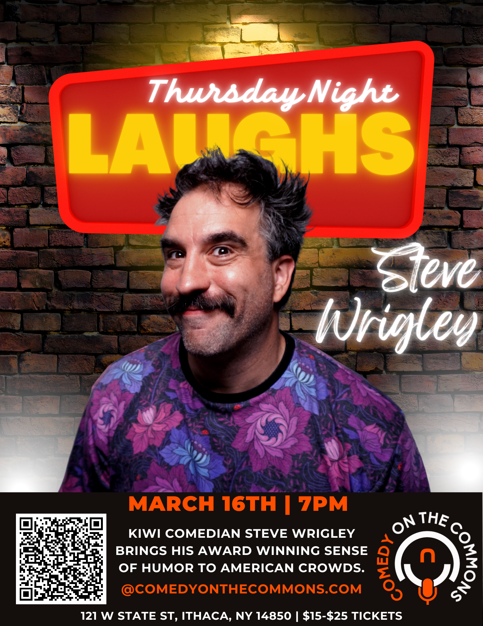 Thursday Night Laughs with Steve Wrigley