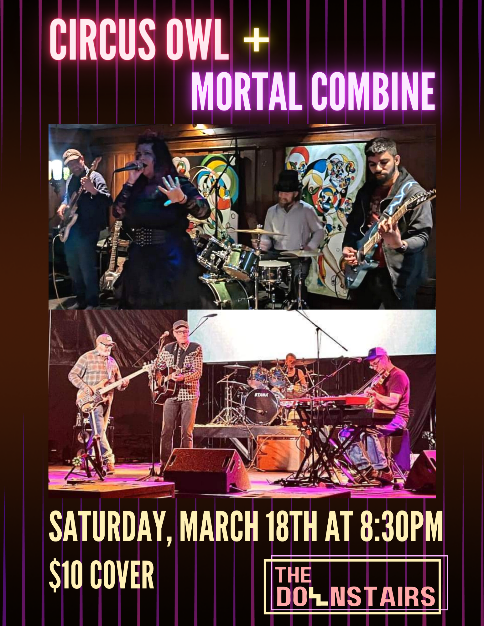 Circus Owl w/ Mortal Combine at The Downstairs