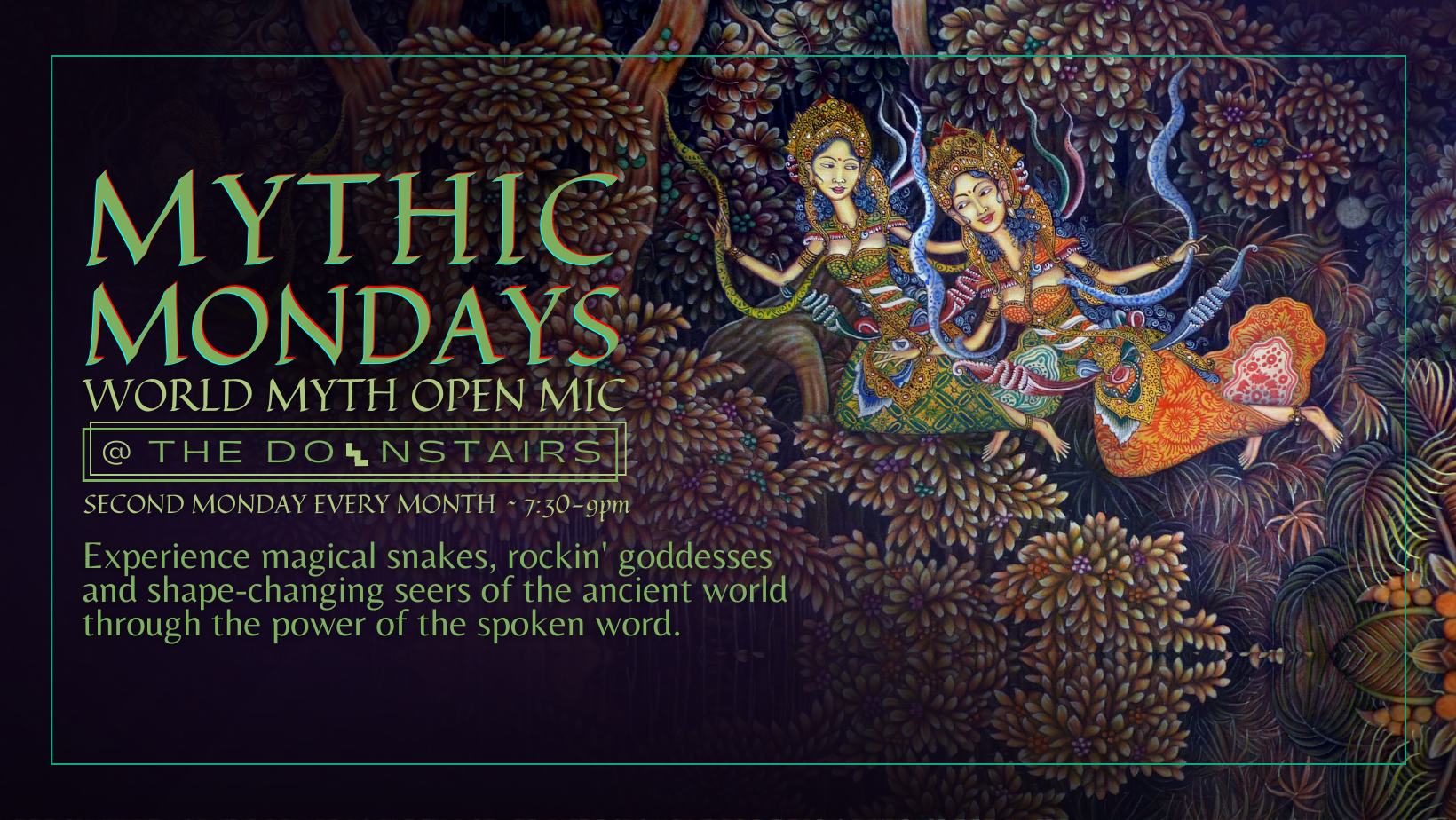 Mythic Mondays: World Myth Open Mic with Jay Leeming