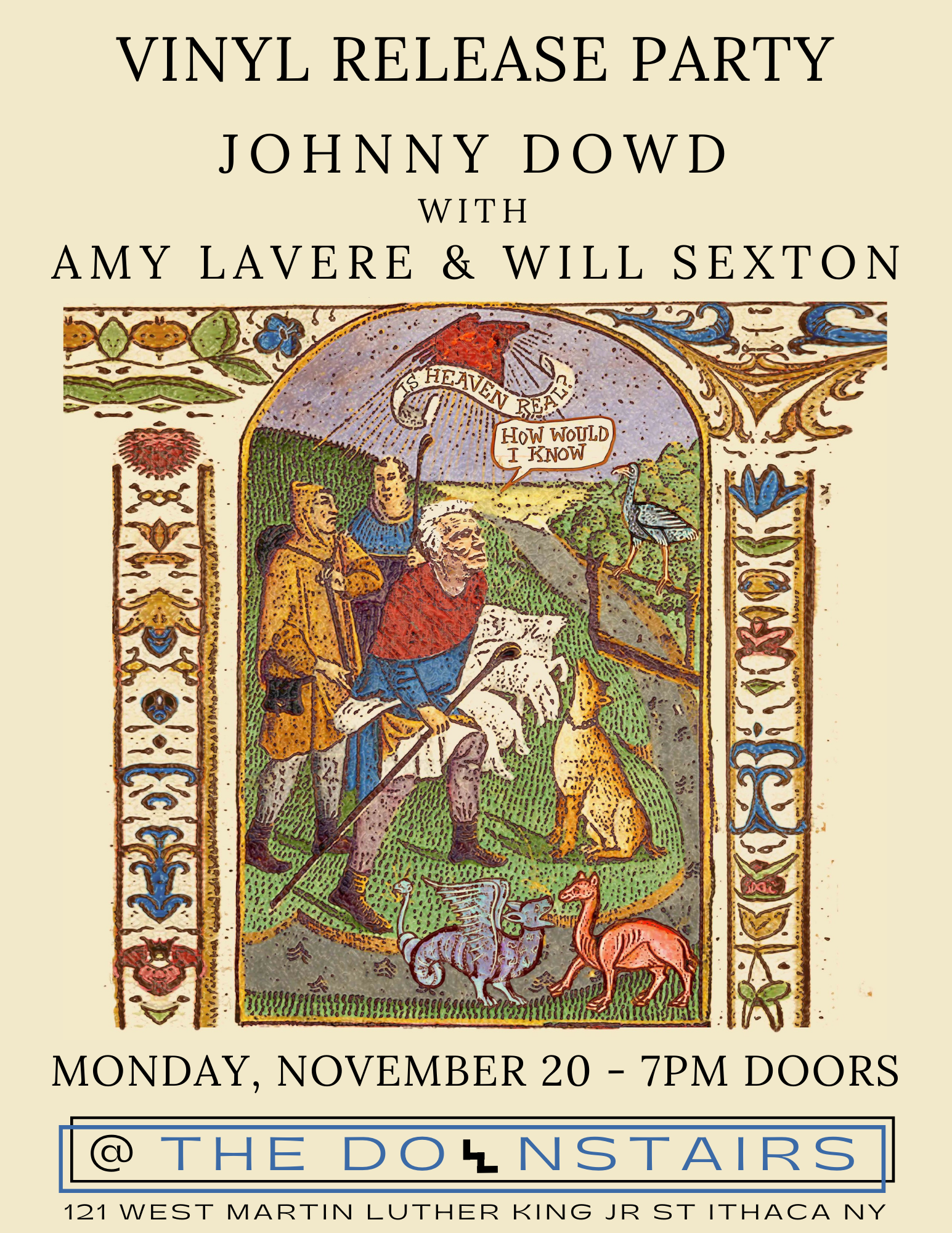 Vinyl Release Party: Johnny Dowd w/ Amy LaVere & WIll Sexton