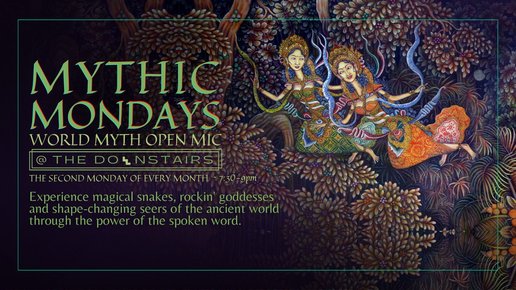 Mythic Mondays: World Myth Open Mic with Jay Leeming