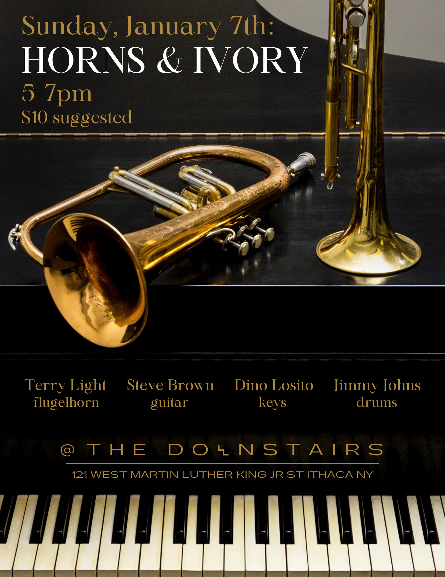 Horns & Ivory: Terry Light, Steve Brown, Dino Losito, & Jimmy Johns