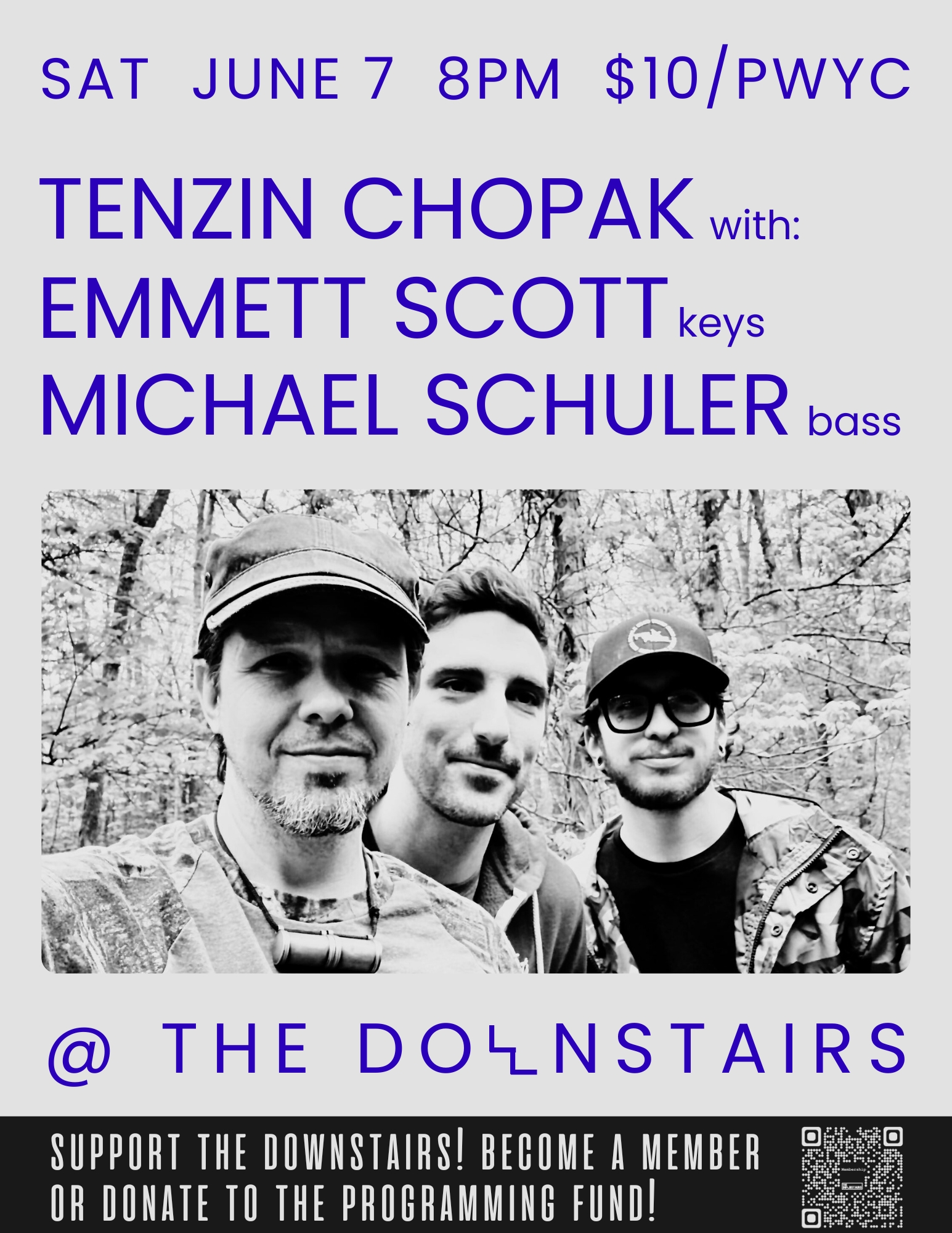 Tenzin Chopak w/ Emmett Scott & Michael Schuler