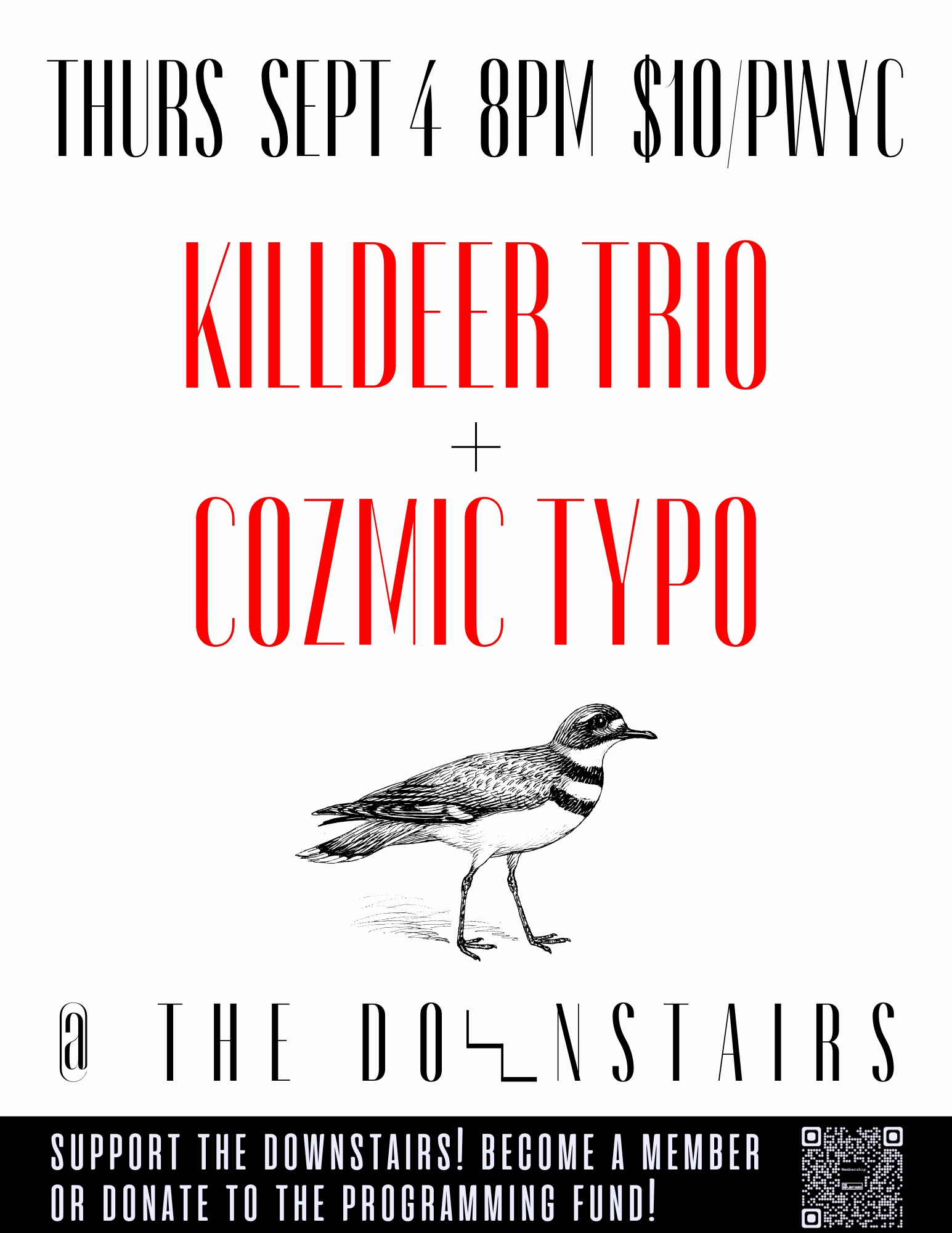 Killdeer Trio w/s/g Cozmic Typo