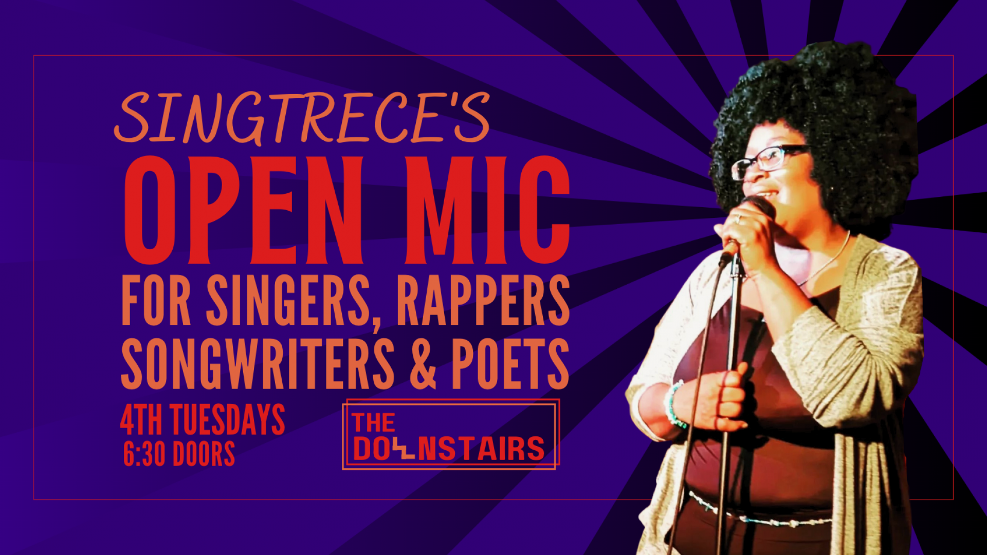 Singtrece's Open Mic for Singers, Rappers, Songwriters & Poets