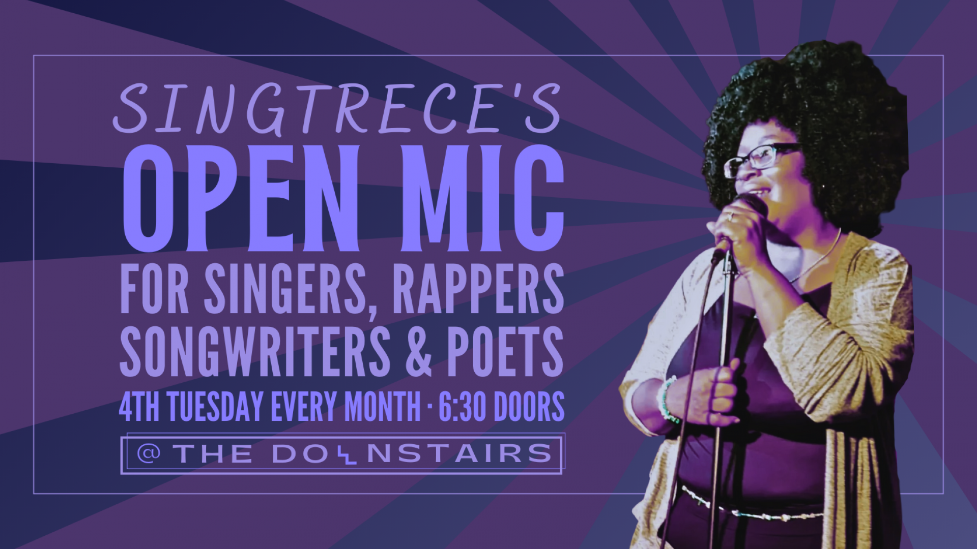 Singtrece's Open Mic for Singers, Rappers, Songwriters & Poets
