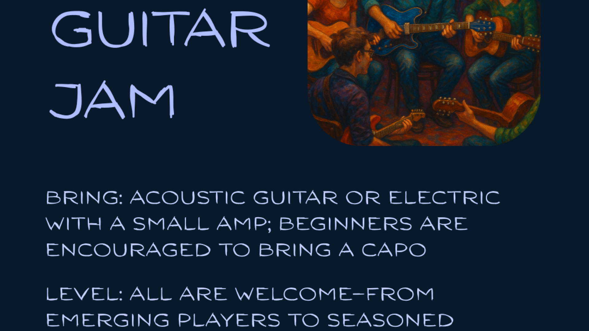 Guided Guitar Jam with Dennis Winge